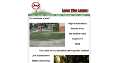 Desktop Screenshot of losethelawn.com